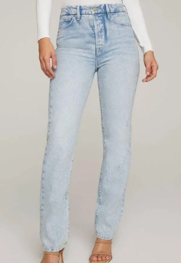 NWT Good American Good Boy Light Wash Blue Jeans - Size 12 / 31 - Image 12