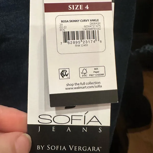 Sofia by Sofia Vergara Dark Blue Maternity Jeggings Size 4 - Image 3