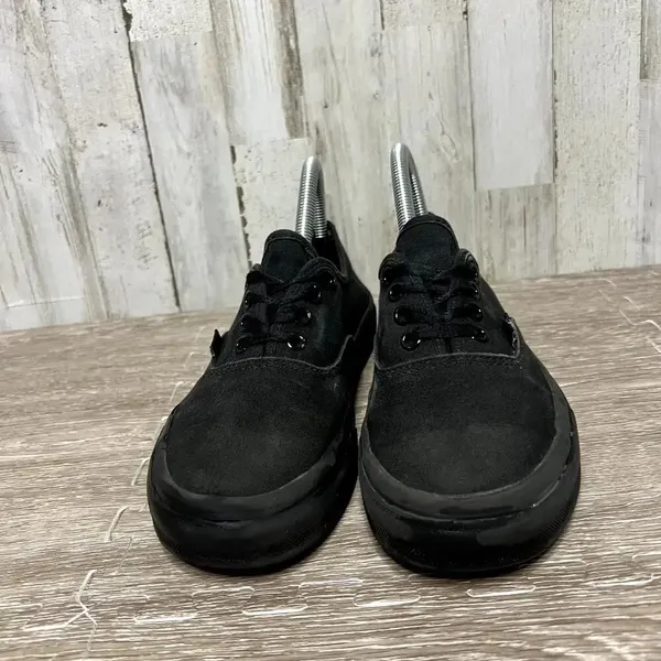 Vans Authentic Black Canvas Skate Shoes Unisex Men's 5.5/Women's‎ 7 Casual - Image 4