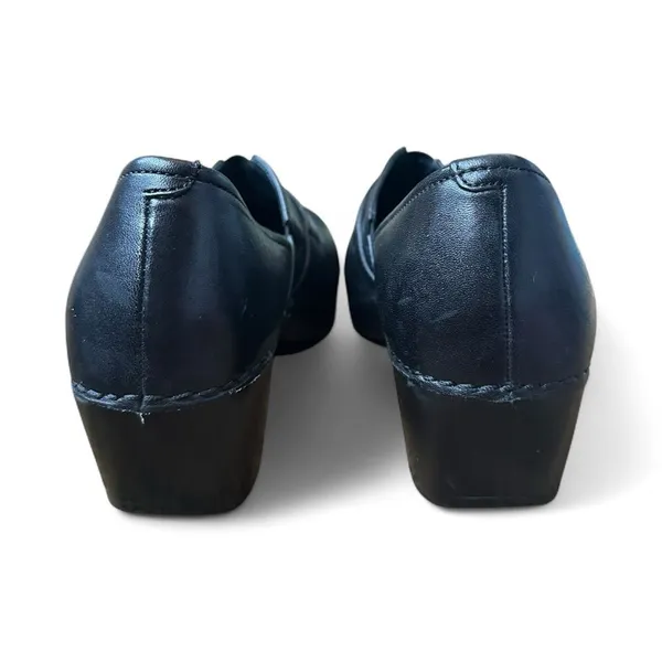 Dansko Tamara Black Leather Buckle Clogs EU 40 US 9.5 10 Comfort Career Shoes - Image 8