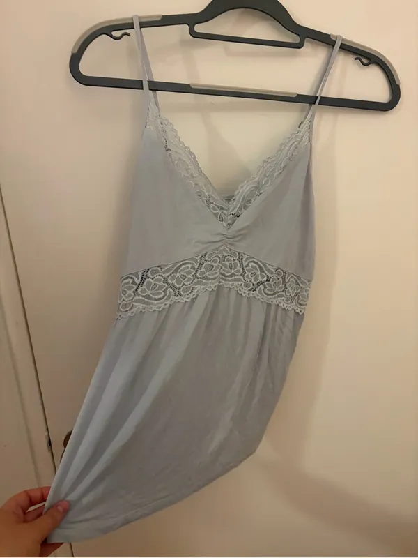 Daisy Fuentes Pale Blue Scoop Neck Cami - Image 2