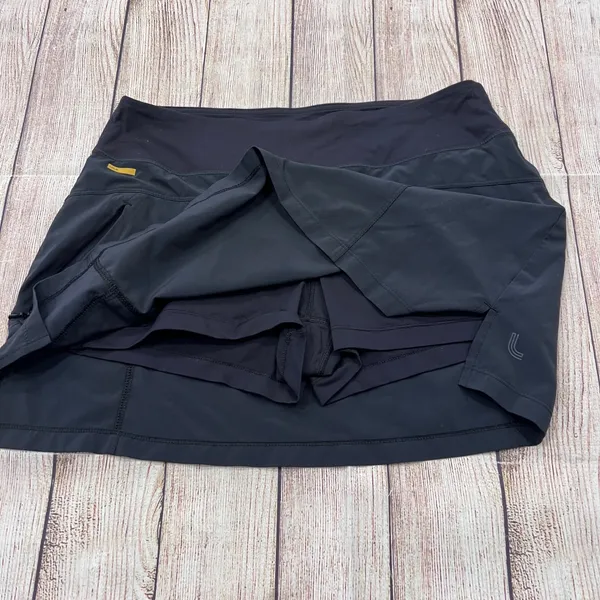 Lole Womens Black Active Skort Size S Wicking Antistatic Zipper Pocket Athletic - Image 4