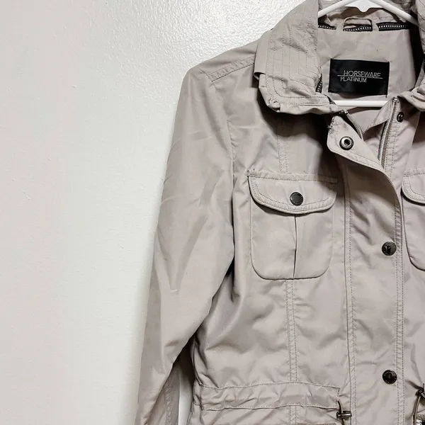 Horseware Platinum Tan Rain Jacket Brown - Image 3