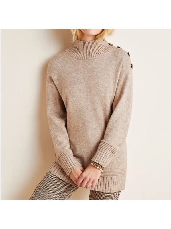 ANTHROPOLOGIE Margarita Tunic Sweater‎ Size Medium - Image 2