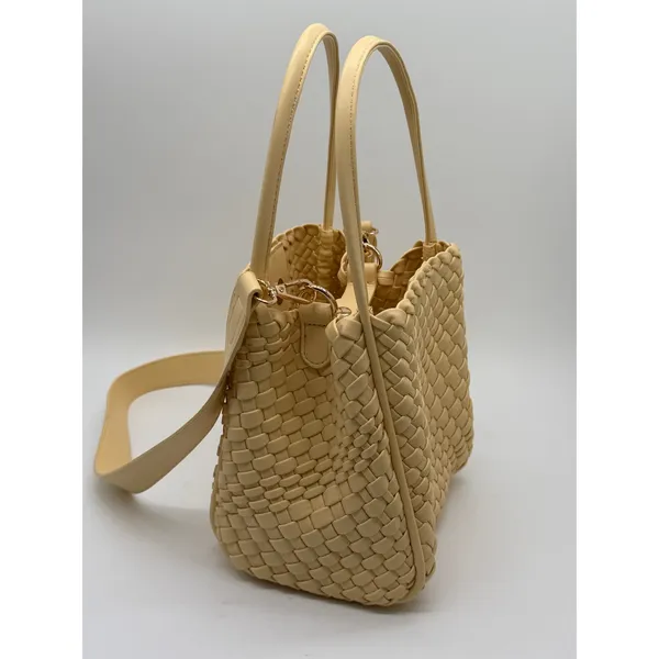 Anthropologie Hollace Mini Tote Woven Bucket Bag Womens Small - Image 9
