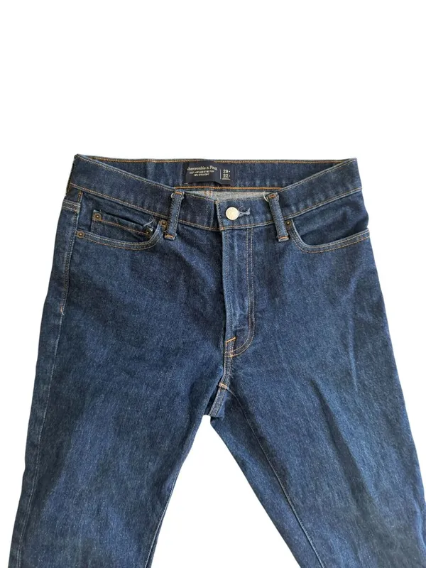 ABERCROMBIE & FITCH Women's Vintage Stretch 90s Straight Leg Jeans Size 29 x 32 - Image 4