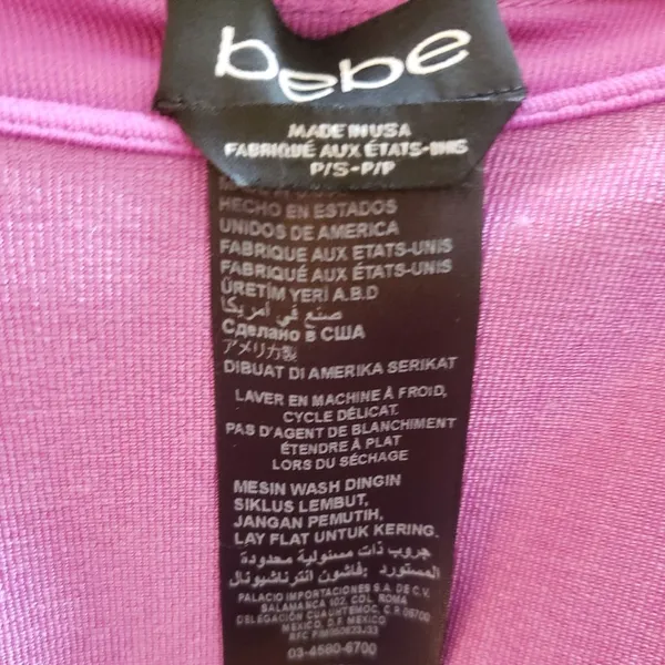 Bebe bandage lilac lavender crop top-90’s vintage - Image 2