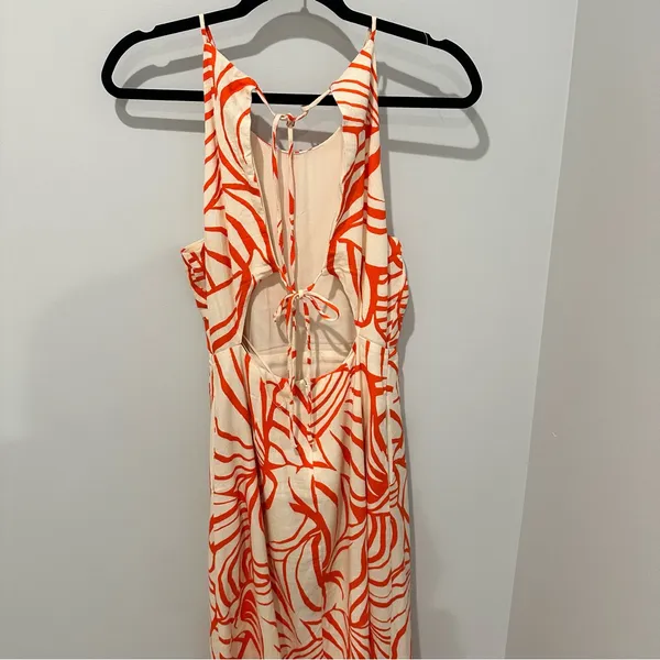 Lost + Wander Salt to Sea Maxi Dress Cotton Linen - Size Small - Image 5