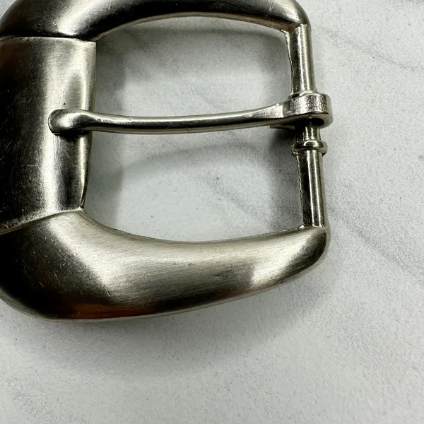 Silver Tone Simple Basic Belt Buckle Rounded Rectangle Frame ✨ - Image 6