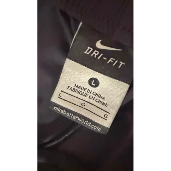 Nike Dri-FIT Black Zip Pocket Joggers Track Pants L - Image 2