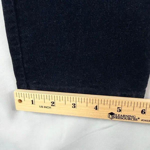 Old Navy Pixie Black Velvet Pants Size 6 Mid Rise Skinny Ankle Holiday Party - Image 7