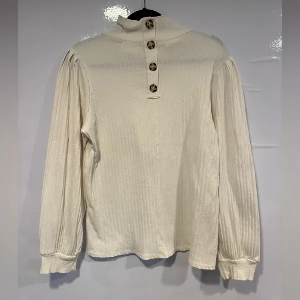 Cream‎ Bohme Ribbed Turtleneck Sweater - Image 4