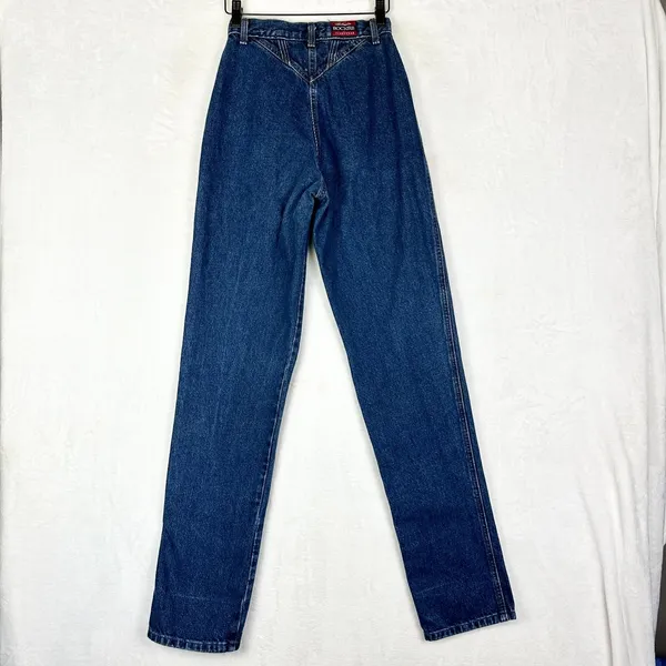 Rockies Vintage Bareback Western Jeans Size 27 Tall (23"x35") Rodeo High Rise - Image 2