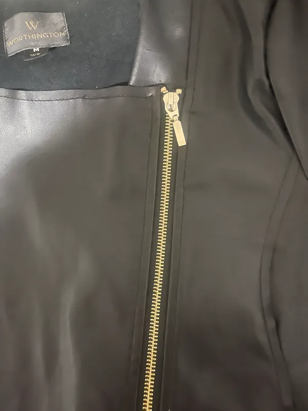 Worthington black Industries faux leather jacket  - Image 6