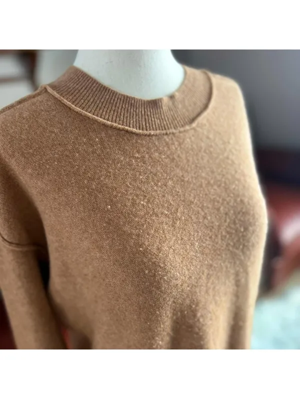Anthropologie Pilcro Camel Knit Sweater – Women's Size XS - Image 6