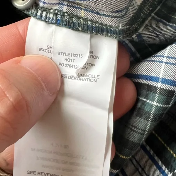 J Crew Embellished Button-Up Shirt in Forest Tartan Glen Plaid Size Small NWOT - Image 7