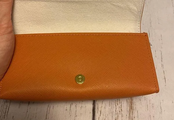 Tory Burch Orange Glasses Sunglasses Case - Image 5
