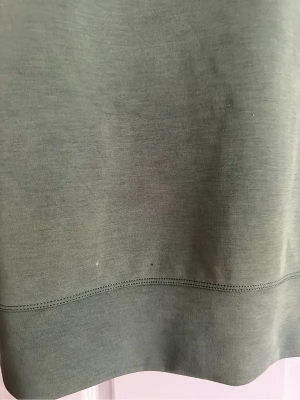 Lululemon Softstreme Perfectly Oversized Cropped Crew Green Size 4 As-Is Stains - Image 11