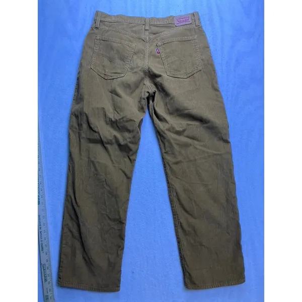Levi's‎ '94 Baggy Corduroy Pants Womens 32 Tan High Rise Wide Leg A3510-0027 - Image 12