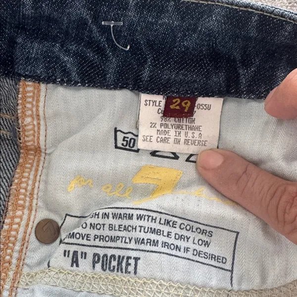 7 For all Mankind A Pocket Women's Jeans Boot Cut Streetwear Sexy Casual Size 29 - Image 11