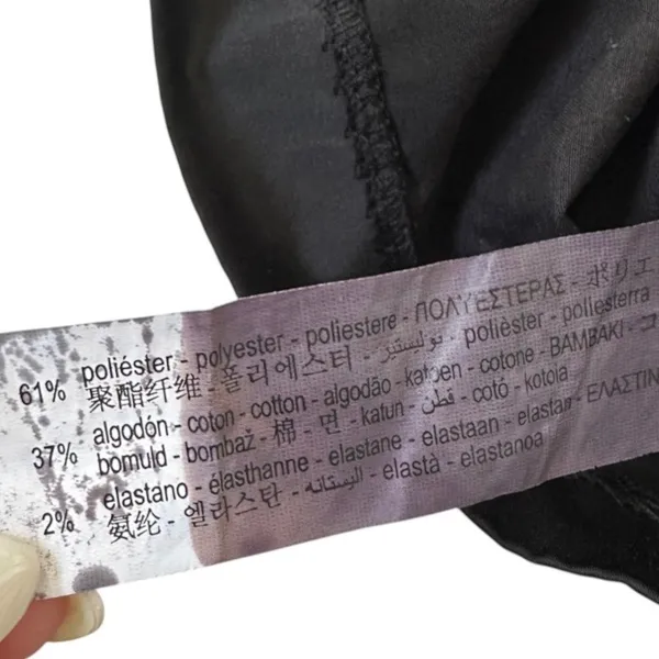 Zara Black Wrap Front Strappy Tie Skort Shorts Women Size Medium Zip | 0158 - Image 10
