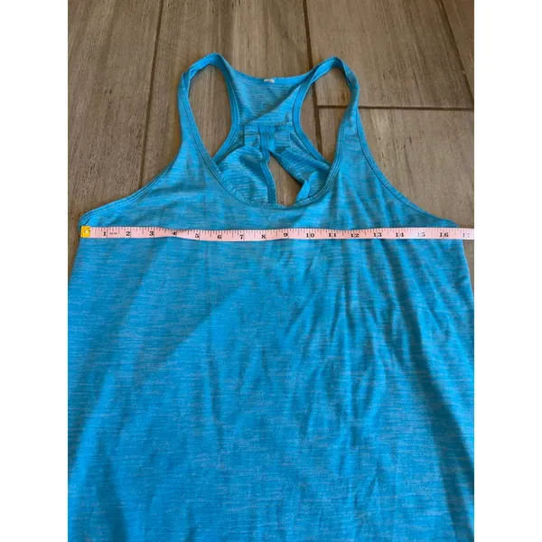 Lululemon Salute Sun Singlet II Tank Kayak Blue Luon Yoga Athletic Womens Sz 4-6 - Image 12