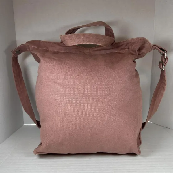 Baggu Pink Tote Bag Boho Cottagecore - Image 3