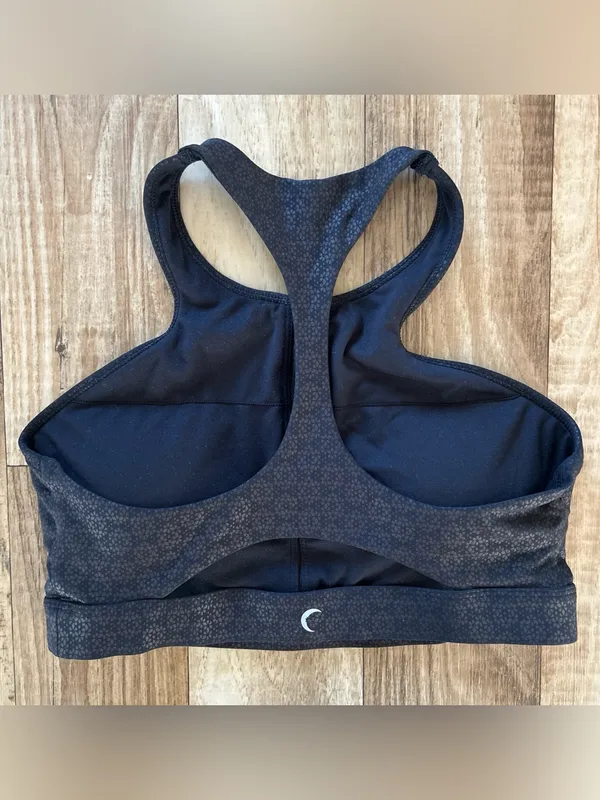 ZYIA High-Neck Racerback Sports Bra - Black size L - Image 2