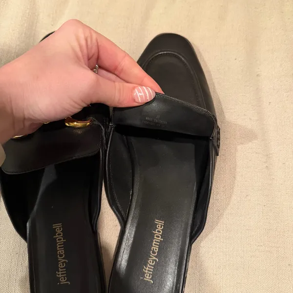 Jeffrey Campbell Velvet Apron Toe Mules - Image 6
