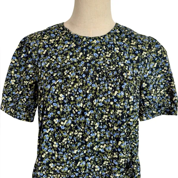 Hyacinth House Quinn Tiered Mini Dress in Black Floral Tuckernuck - Image 6