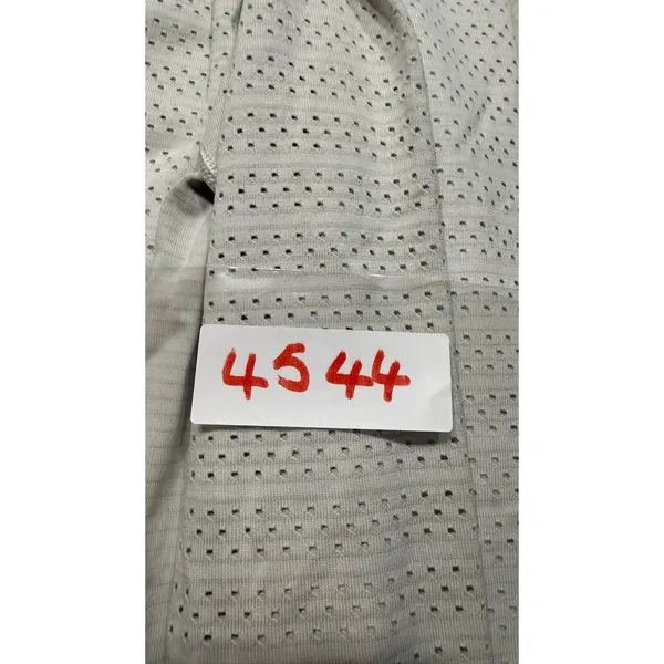 Lululemon Long Sleeve Shirt Light Grey Mesh Pointelle Womens 4544 - Image 6