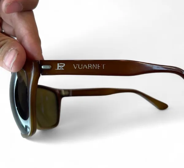 VUARNET sunglasses Brown tortoiseshell acetate frames with dark lenses #retro - Image 3