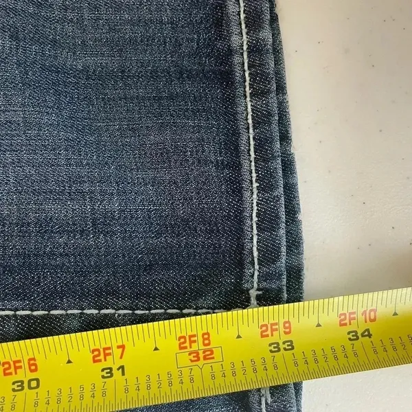 Vigoss the New York boot cut jean‎ size 3/4 L33 Bling Sequin Jeans EUC! 0057 - Image 11