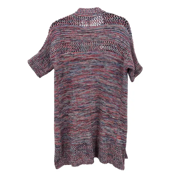 NWT Sundance Women's Open Knit Crochet Short Sleeve Cardigan‎ Sweater Sz Medium - Image 2