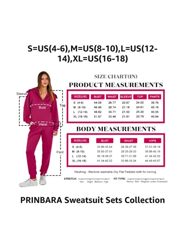 Prinbara Womens Oversized Quarter Zip Pullover Sweatshirt NWT Gray Size L - Image 8