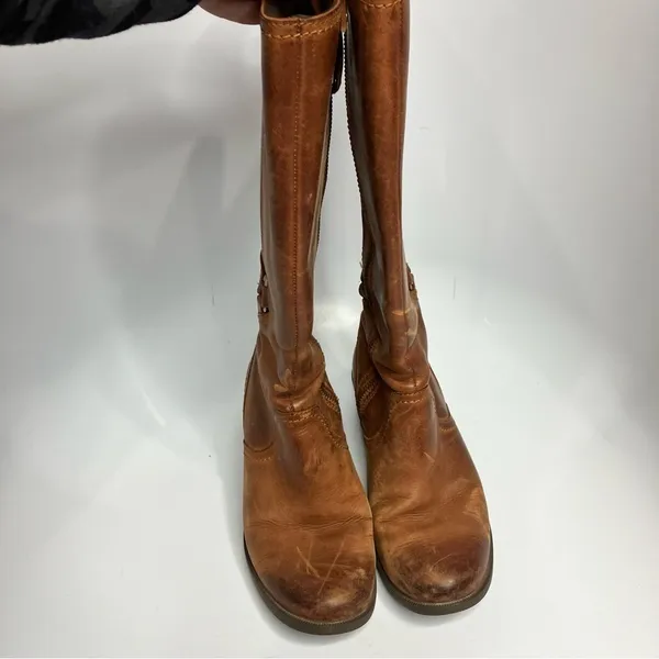 Teva Foxy Tall leather boots cognac leather size 6.5‎ - Image 6
