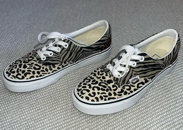 Women’s Vans Era Safari Multi Sandshell True White Low Top Sneakers Skate Sz 6.5 - Image 4