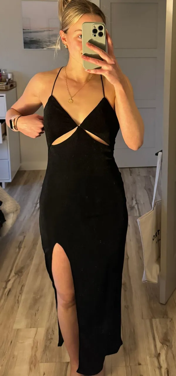 Hello Molly Black Maxi Dress - Image 3