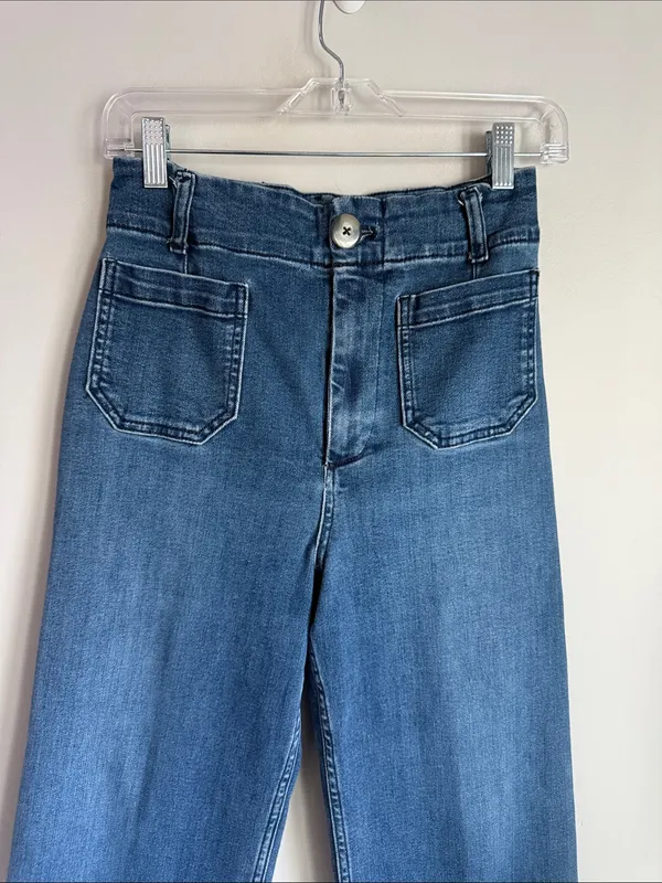Anthropologie Pilcro - Skipper High-Rise Wide Leg Jeans 28 - Image 4