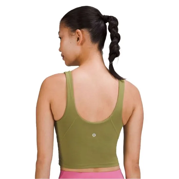 Lululemon Align Tank Top Nulu Size 6 Green Foliage - Image 2