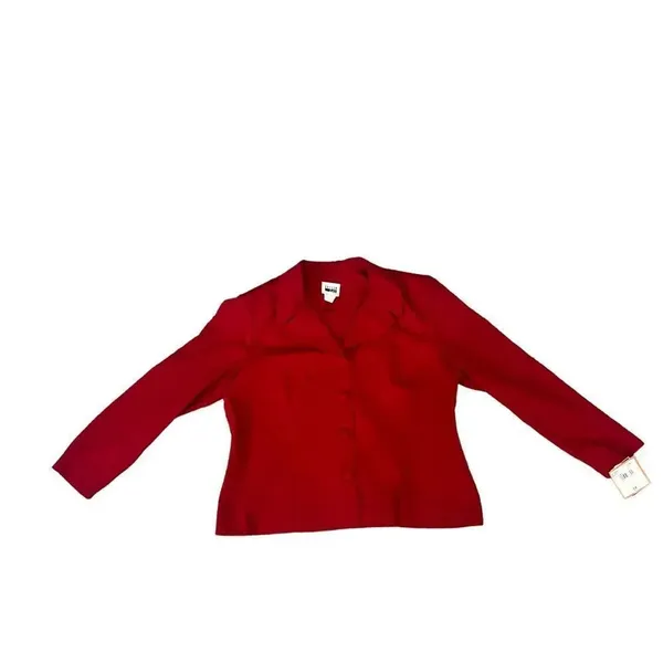 NWT Lesile Fay Dark Pink /‎ Red Blazer Size 18 - Image 3