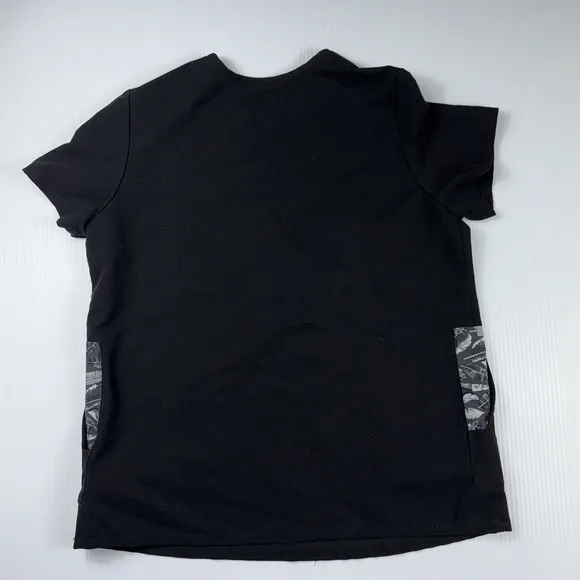 Figs Casma Technical‎ Collection Feather Black Scrub Top Rayon Women M W19SW1001 - Image 6