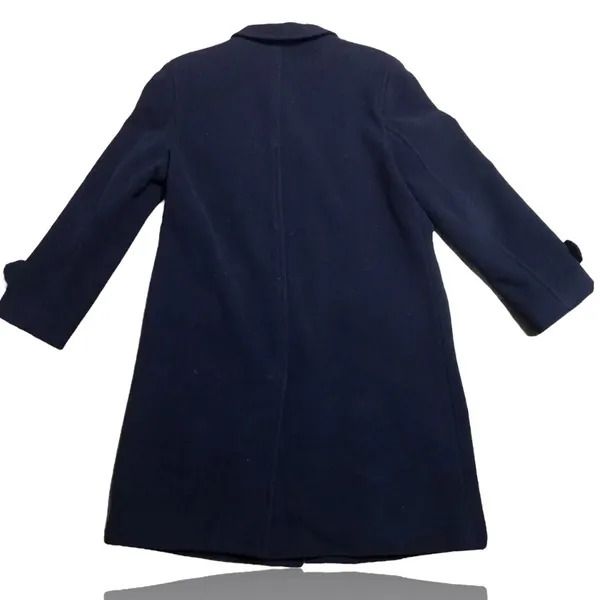 Lauren Ralph Lauren Lambs Wool Dress Work Casual Long Pea Coat Size 14 Pre-Loved - Image 3