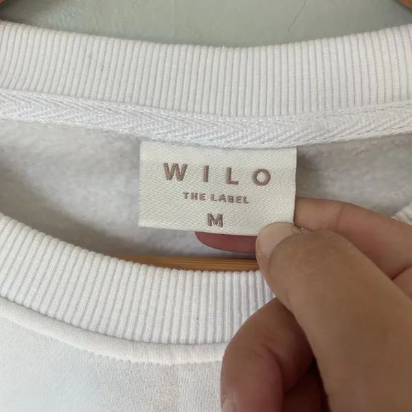 Wilo The Label 'Melbourne Tennis Club' Crewneck Sweatshirt White Blue Size Med. - Image 8