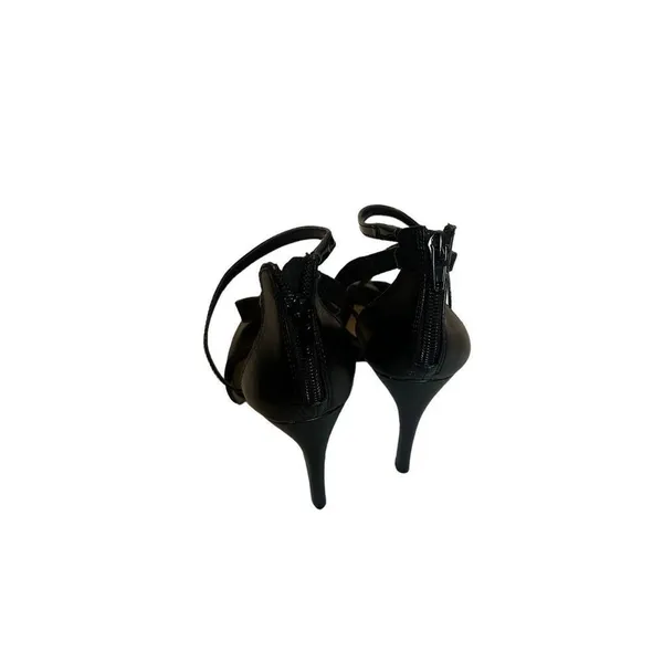 Nine West Women's Elilah Strappy Zip Up High Heels Black Size 7 - Image 9