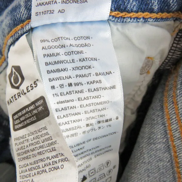 Levi's Wedgie High Rise Straight Leg Jeans Dark Wash Size 25 NWT - Image 7