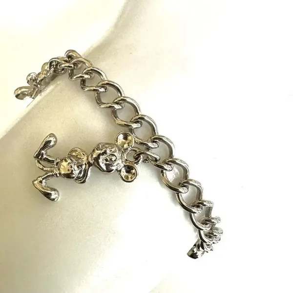 Silver tone Disney charm bracelet - Image 5