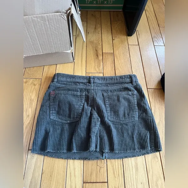 BDG - Gray Corduroy Mini Pencil Skirt - Image 5