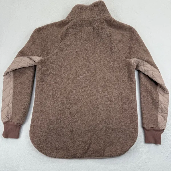 Abercrombie & Fitch Womens Quilted Sherpa‎ Pullover Sweatshirt Size S - Image 10