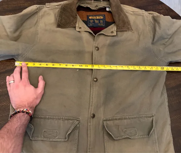Vintage Woolrich Barn Coat Chore Jacket Mens Medium Blanket Lined Canvas - Image 10